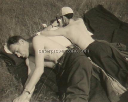 Peter Provenzano Photo Album Image_copy_089.jpg - Getting some sun and rest.  RAF Station Martlesham Heath, June 1941.